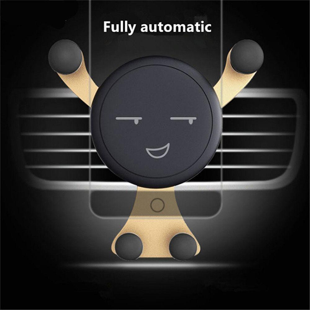 Lanfy Gravity Car Phone Holder Universal Multi-Fungsional Smile Phone Bracket Aksesoris Mobil Klip Meja Perlengkapan Mobil Dekorasi Interior Phone Stand