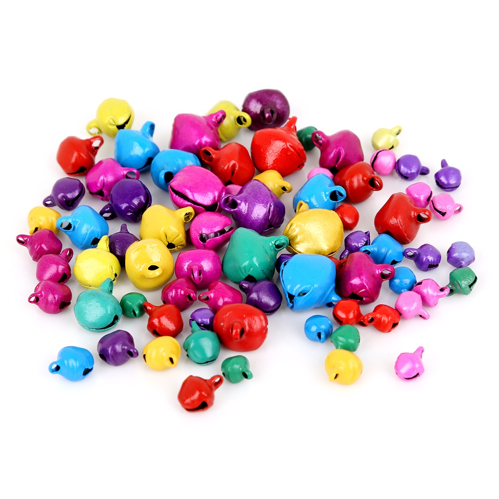 20-300Pcs (6mm 8mm 10mm 12mm 14mm) Jingle Bells Iron Loose Beads Small For Festival Party Decoration/Christmas Tree Decorations