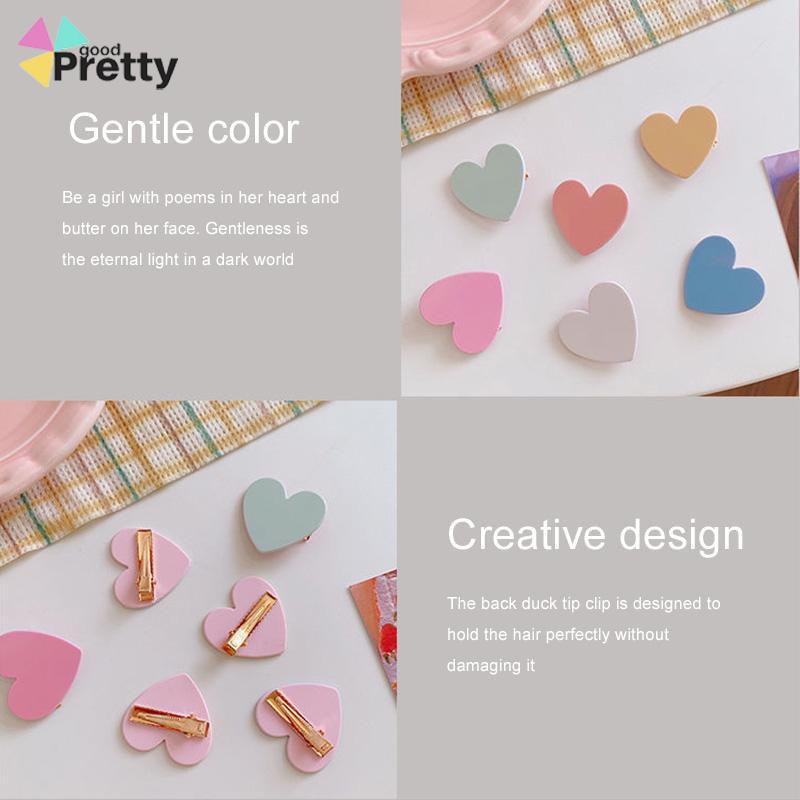 Jepit Rambut Bentuk Hati Untuk Aksesoris Anak Perempuan - PD