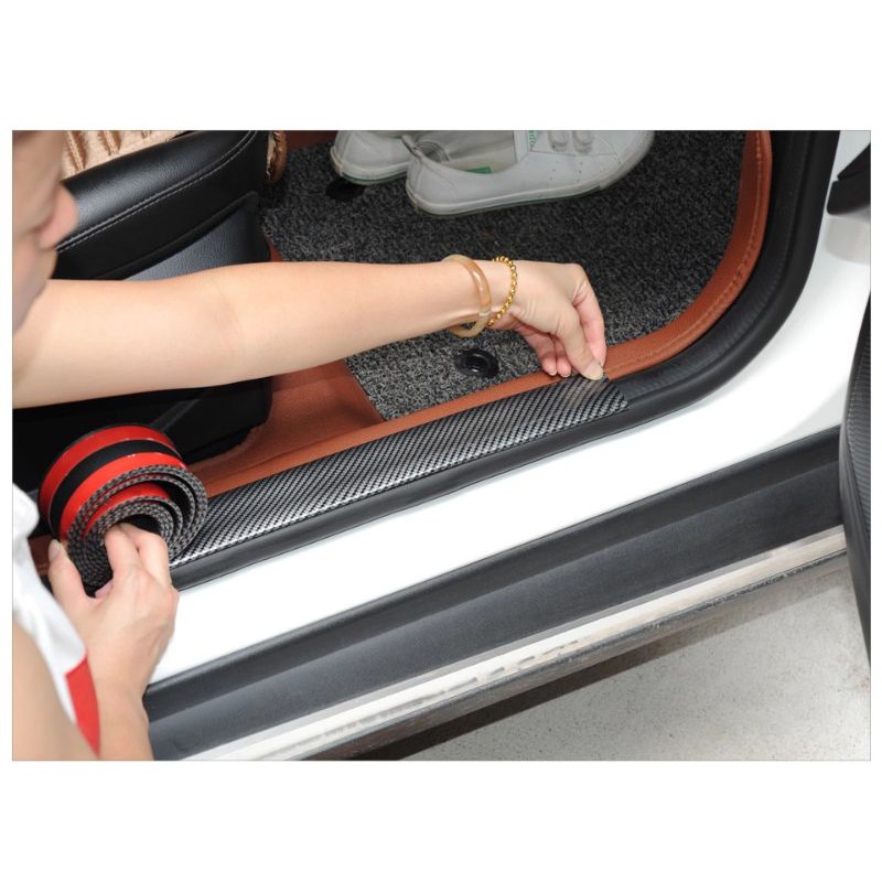 Lis Pintu Mobil Carbon 3D List Bemper Mobil Pelindung Door Guard Bumper Guard Protector Universal