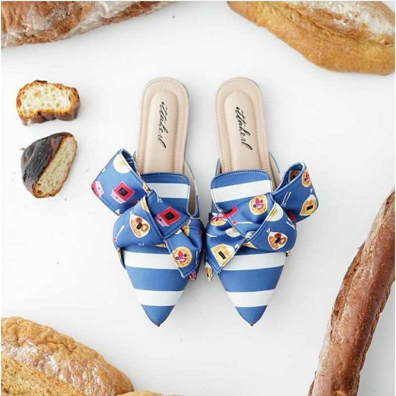 Ittaherl x Jackie Mules Breakfast Toast size 37 + MASK