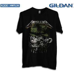 Kaos Metallica Seek and Destroy , Tag Kaos Gildan Softstyle