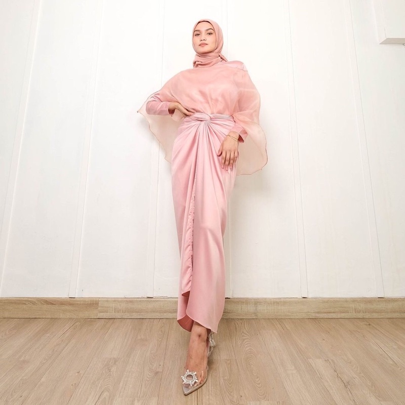 LIA DRESS / kaftan satin silk / kaftan jumbo / kaftan organza / kaftan mewah