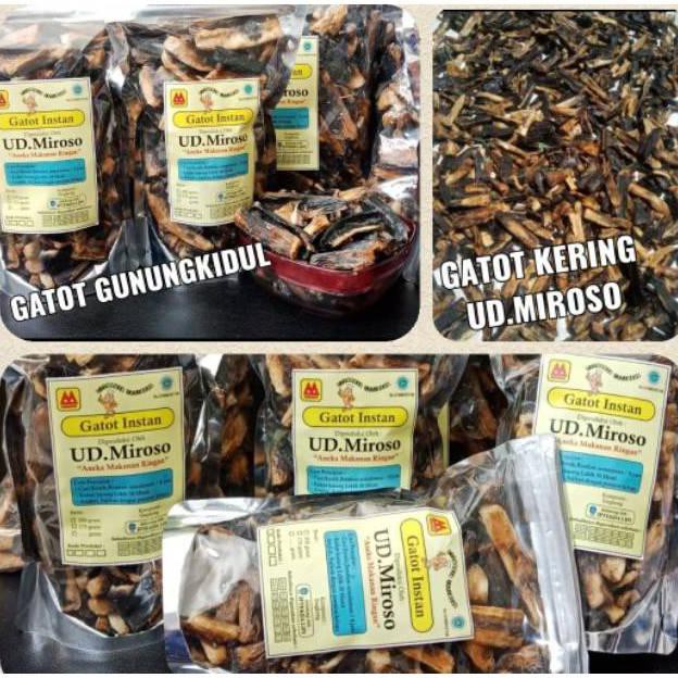 

Ready Stok 400Gr Gatot Instan Gatot Singkong Gatot Telo Gunungkidul Ud Miroso