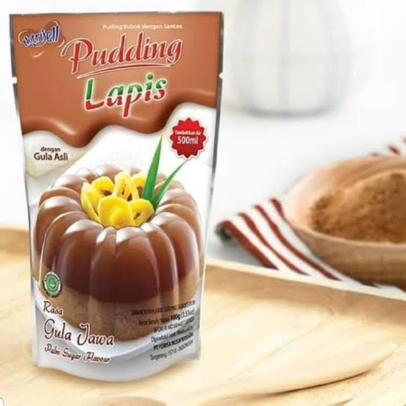 

nutrijell puding gula jawa