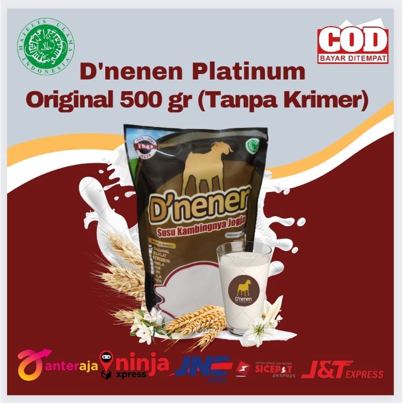 

Susu Kambing Etawa Bubuk D'nenen Platinum Rasa Original 500 gr (Tanpa Krimer)