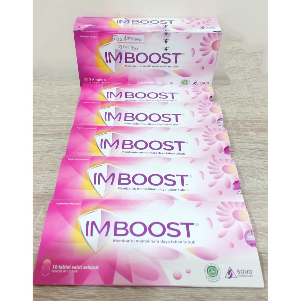 IMBOOST TAB DAN FORCE TAB - SUPLEMEN UNTUK DAYA TAHAN TUBUH - 1STRIP@10TAB