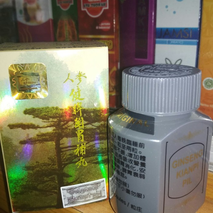 KIANPI PIL GOLD GINSENG GEMUK BADAN | Kianpi Gold ORIGINAL