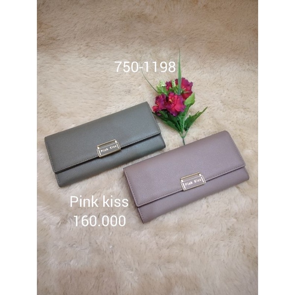 dompet wanita pink kiss 1198