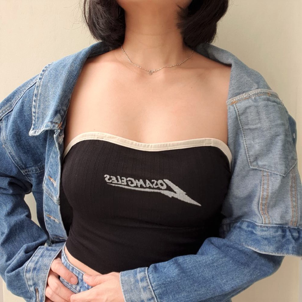 Kemben Wanita Bh Wanita Kekinian Sport Bra Busa Tali Bening Import 333