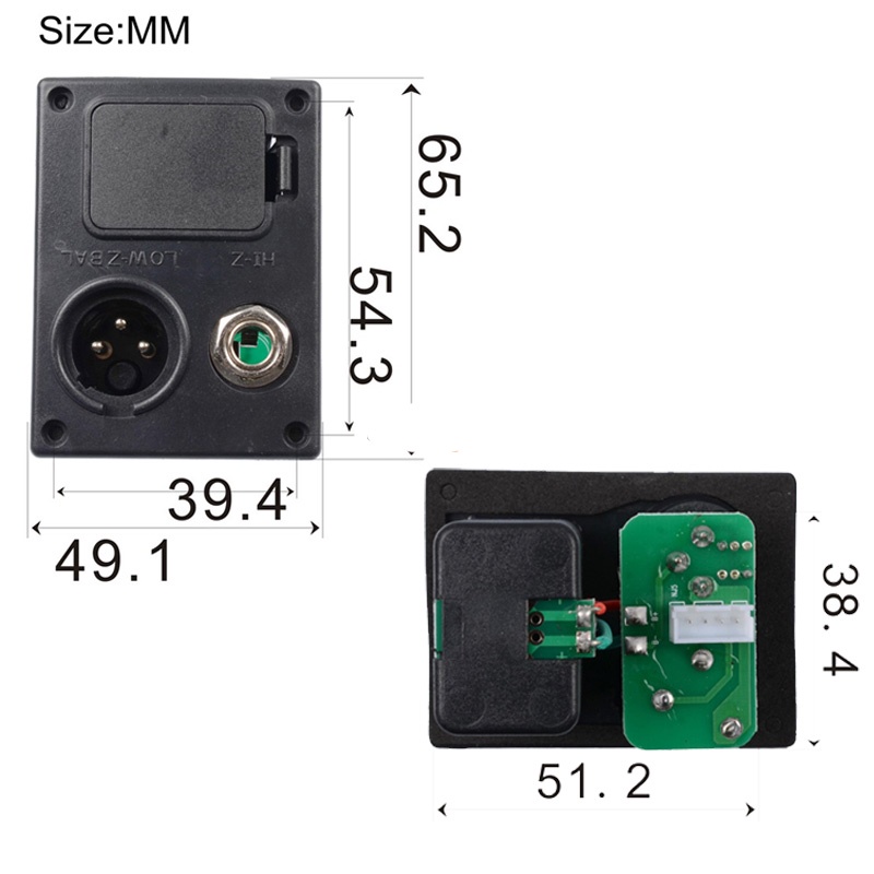 Preamp Amplifier Gitar EQ Tuner dengan Microphone - OMSKB8BK