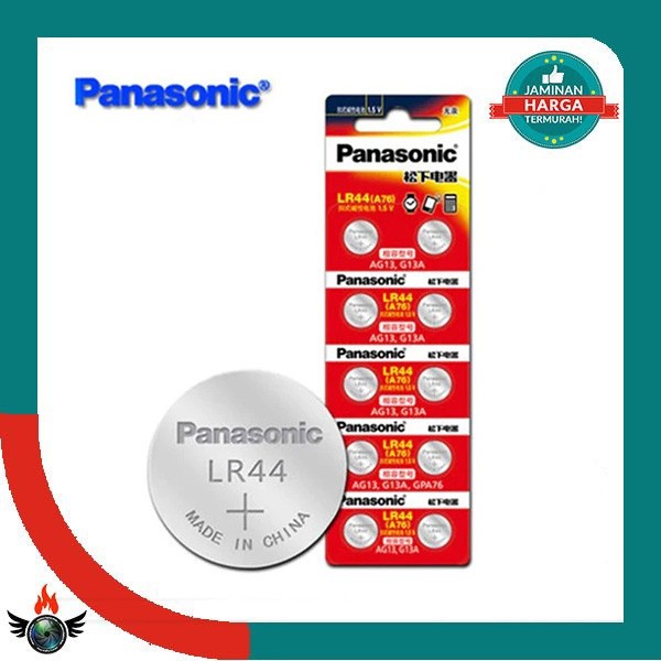 Panasonic Baterai LR44 - Battery LR44 10pcs