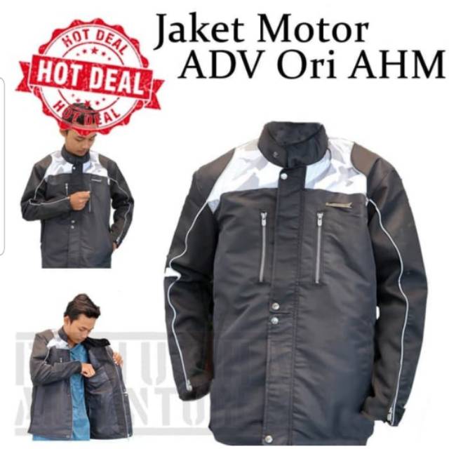 Jaket ADV Ori AHM Honda Motor Jacket Apparel Touring Safety Ridding