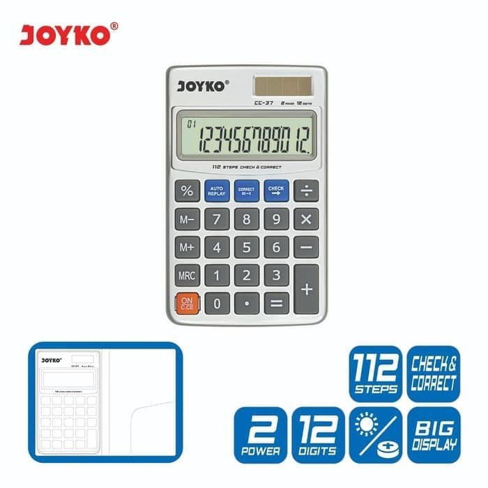 

Joyko CC-37 Calculator / Kalkulator 12 Digits