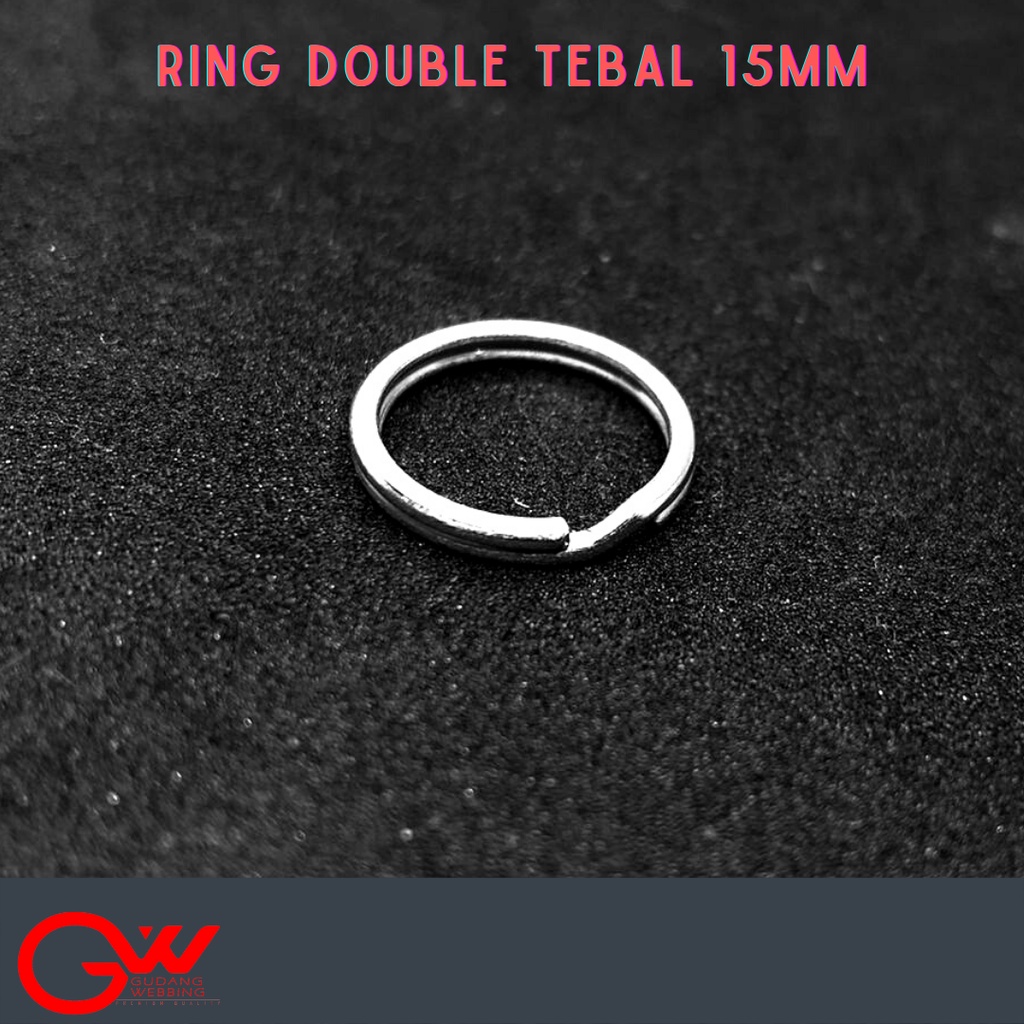 RING KUNCI DOUBLE/ GANTUNGAN KUNCI DOUBLE/ RING DOUBLE 1,5cm