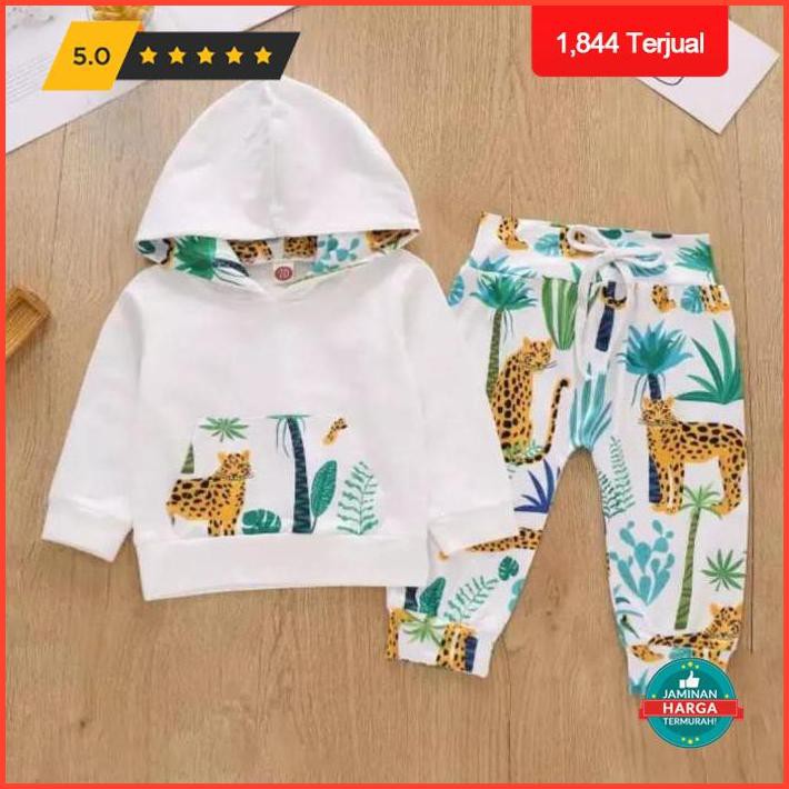 Jaket Anak Laki Laki Hoodie Anak Laki Laki Stelan Anak Laki Laki - Hoodie Tiger, 1-2 Tahun Limited