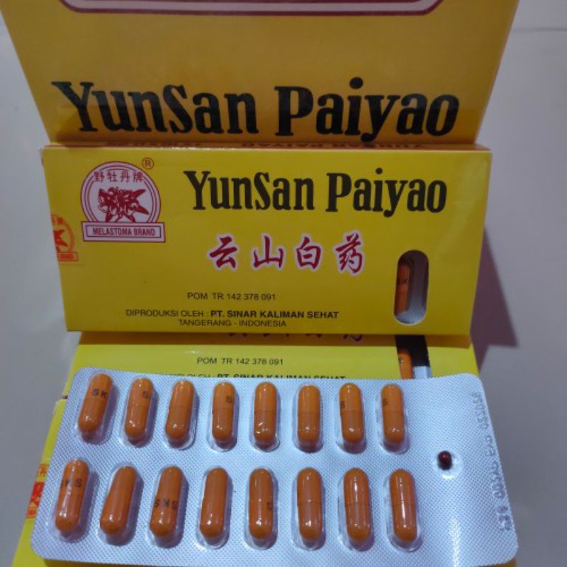 Yunsan Paiyao Sinar Kaliman 16 Kapsul Yunan Baiyao Luka Dalam