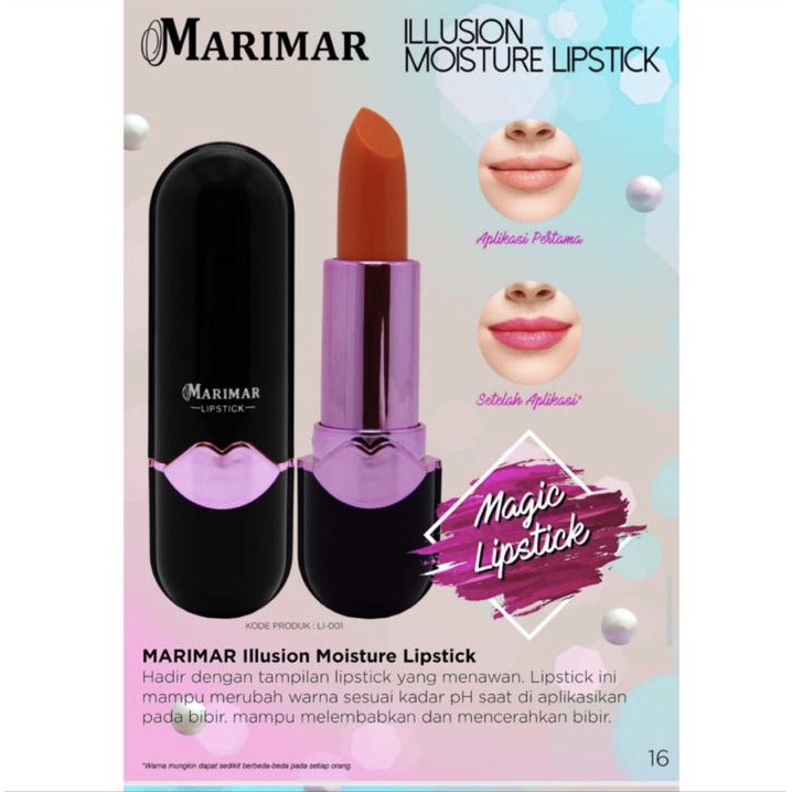 [BPOM] MARIMAR Illusion Moisture Lipstick ORIGINAL