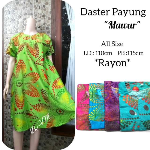 DASTER PAYUNG MAWAR/DASTER PAYUNG/DASTER BUSUI/BUSUI FRIENDLY/DASTER RAYON/DASTER BATIK