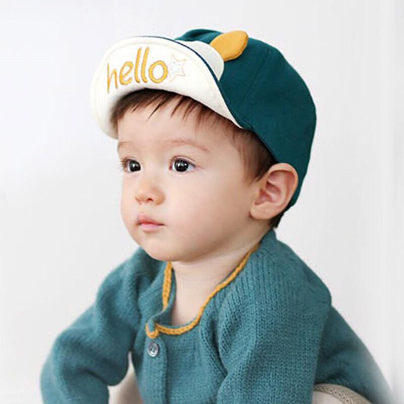 Topi Fashion Baseball Karakter Lucu HELLO 6- 36 bulan