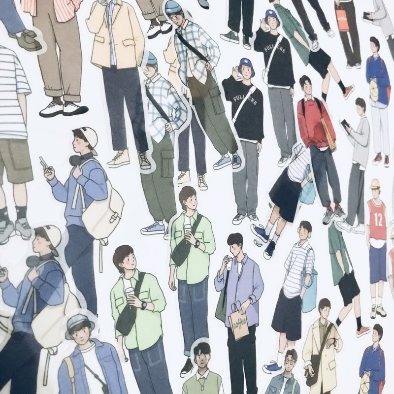 

STIKER/DECO STICKER MEN EDITION | JOURNALING/DECORATING/PAPER/DIY CRAFTS/STICKER UNTUK MEMO