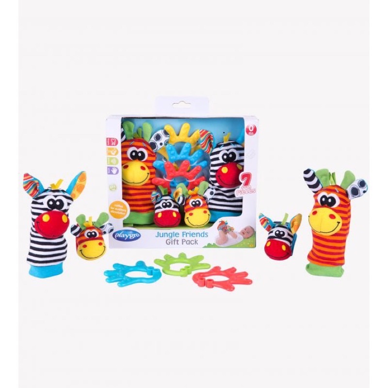 Playgro Baby Jungle Friends Gift Pack - 1 Set Hadiah/Kado untuk Anak Bayi