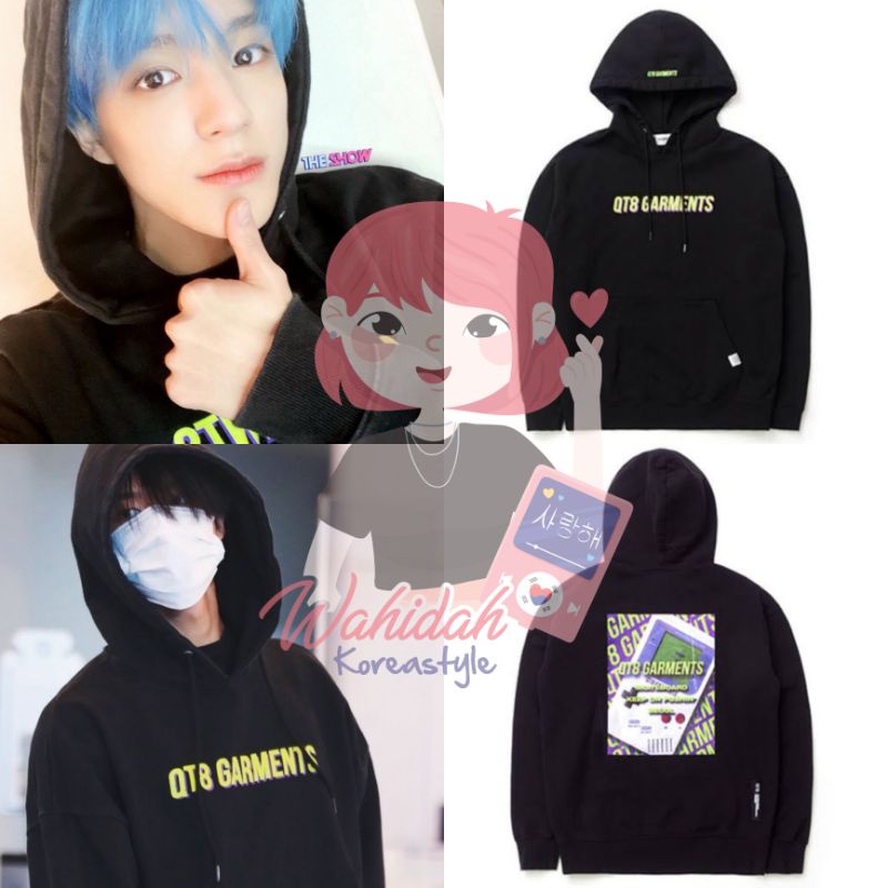 Jaket Hoodie Jeno NCT "QT8 Garments" Baju Idol K-Pop Fashion