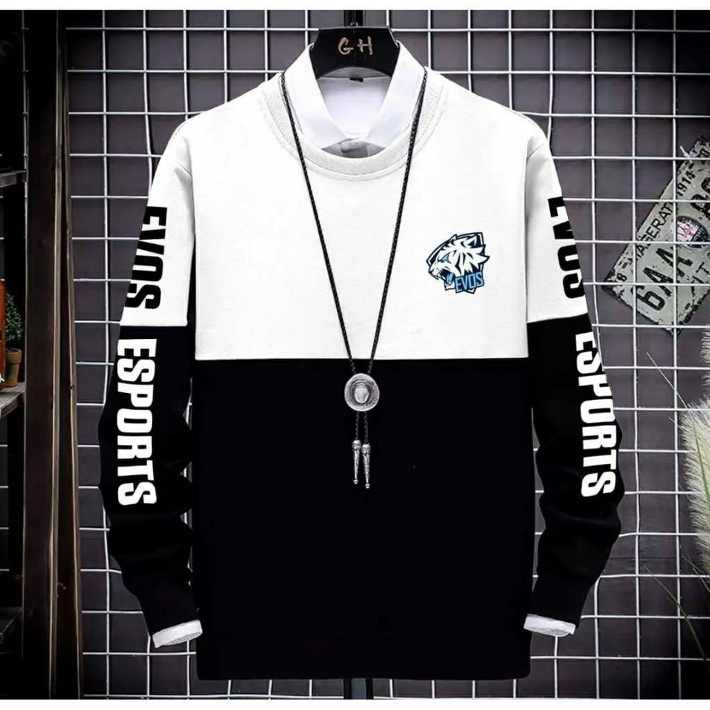 baju esport evos | switer cowok motif murah kekinian 2021 XL baju gamers terbaru keren