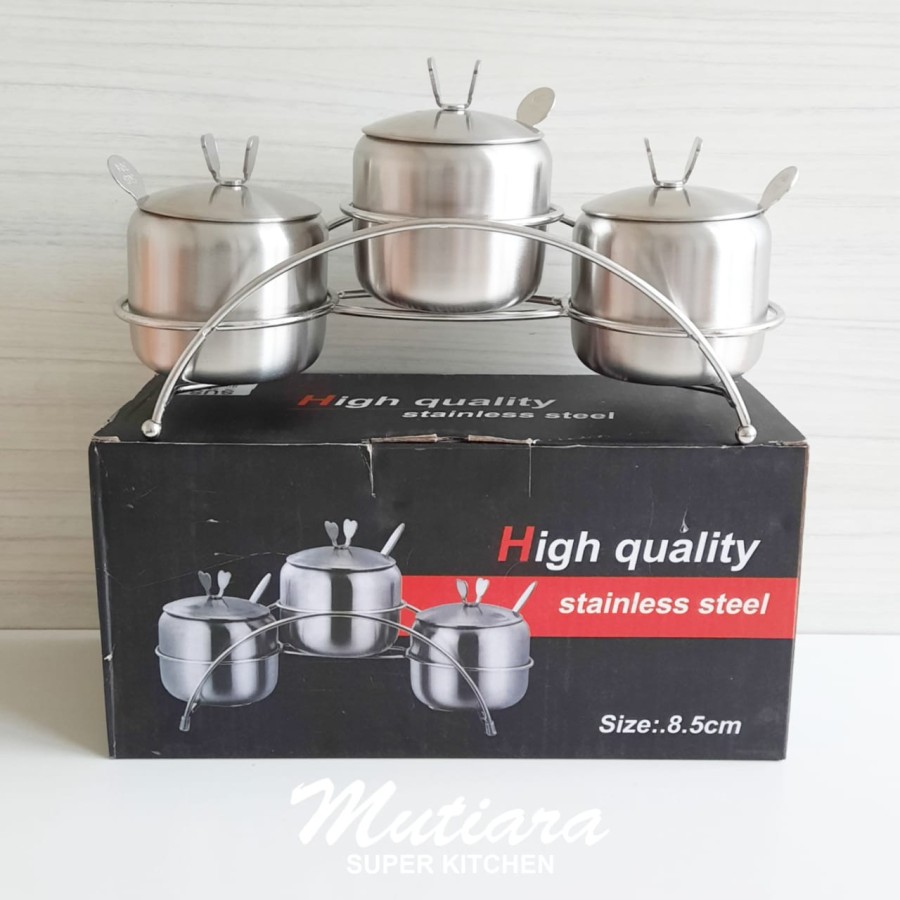 Tempat Bumbu Dapur /Spice Jar Stainless Steel/jar bumbu