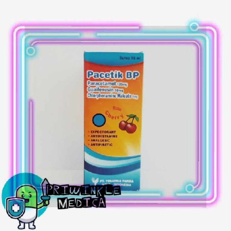 pacetik BP syrup sirup paracetamol obat batuk pilek 55ml 55 ml / botol