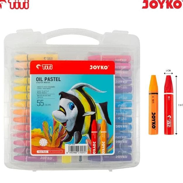

Pendrawing- Crayon Titi Joyko Oil Pastel 55 Warna -Drawing-Pen.