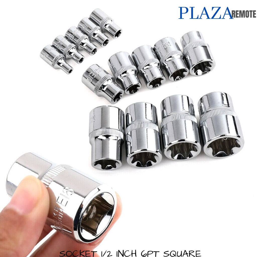MATA KUNCI SOCKET 1/2 INCH SQUARE  SOK 8 MM CHROME VANADIUM