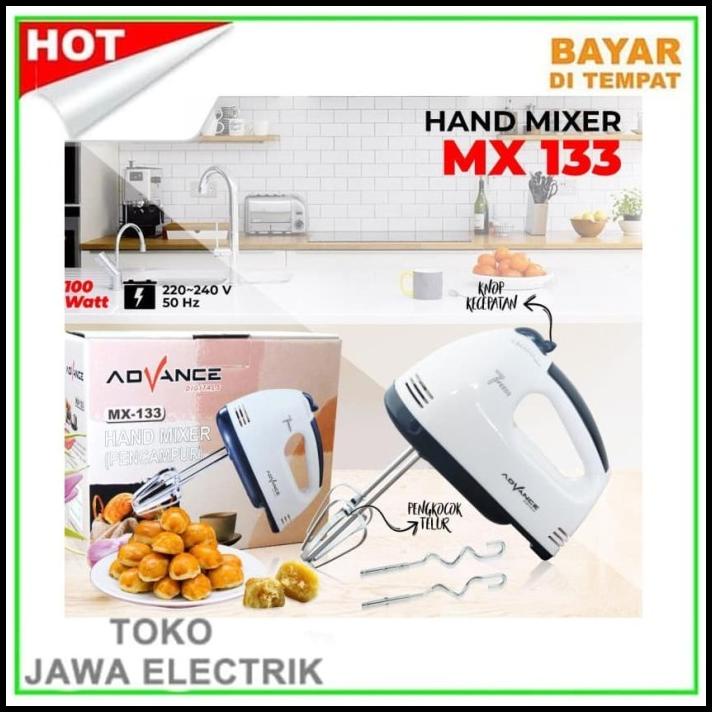 Hand Mixer Advance Mx-133 Mixer Tangan Advance Murah Berkualitas Mx133
