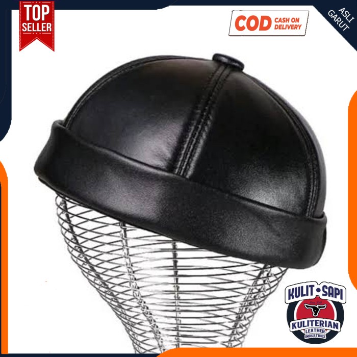 DISKON HARGA Peci Miki Hat Dewasa Bahan Kulit Domba Kopiah Uas Kopeah Topi Miki KPL490