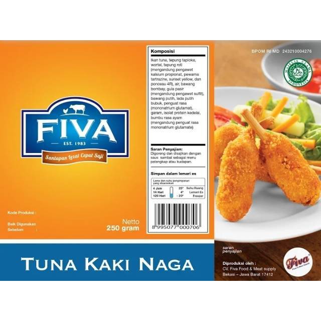 

Ikan Tuna Kaki Naga 250g