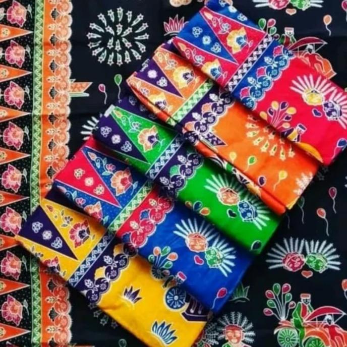 BATIK WANITA KAIN BATIK BEKASI KATUN HALUS MOTIF ONDEL-ONDEL BETAWI PENGIRIMAN CEPAT