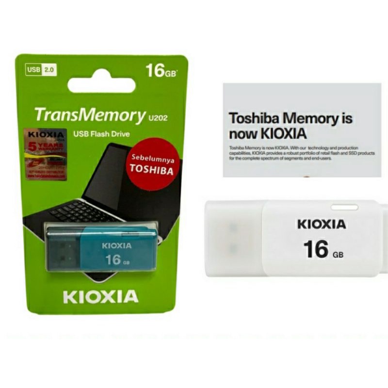 Flashdisk Tosiba 16 Gb  ORIGINAL, Kioxia 16 GB