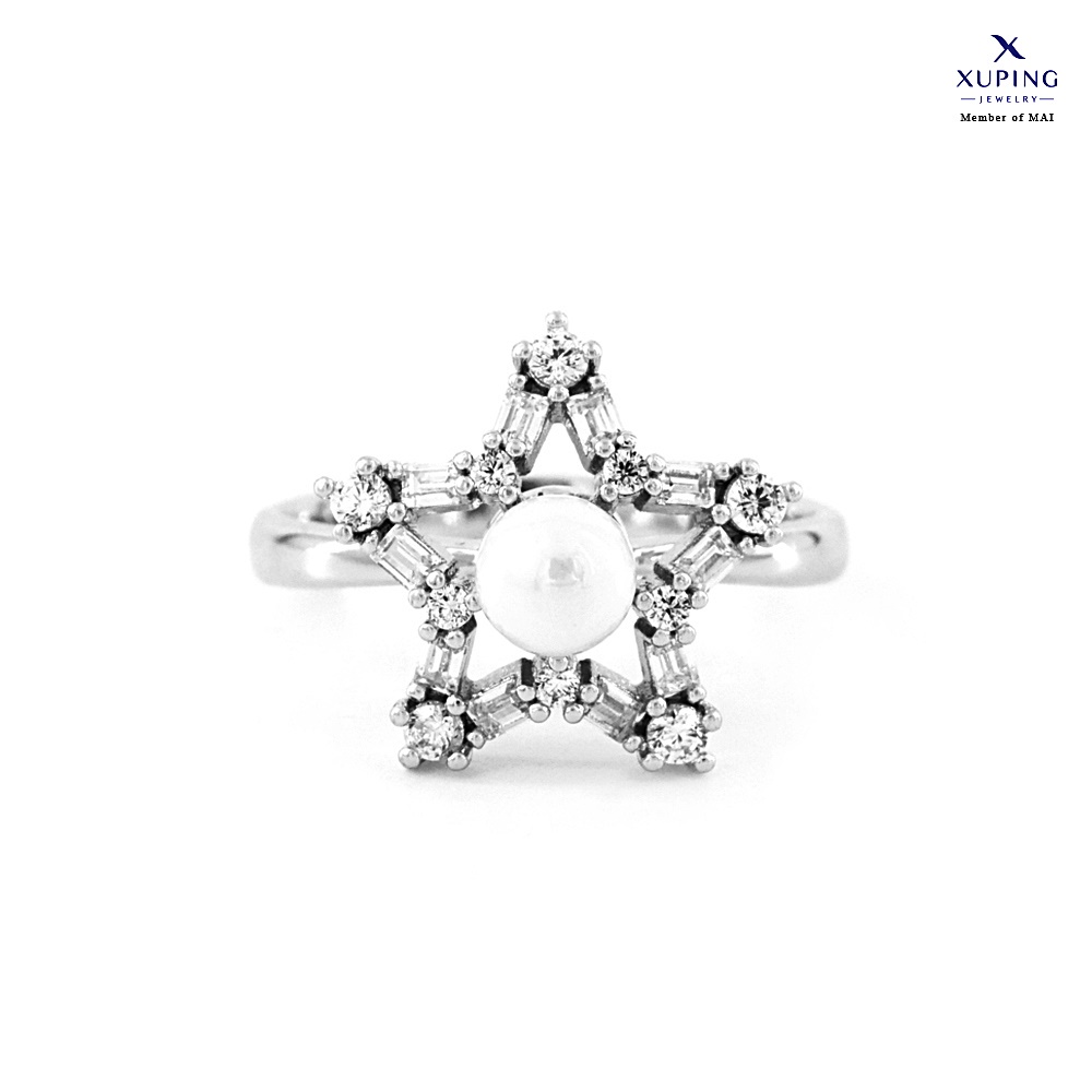 Xuping Cincin Mata Dancing Stone Bintang Silver 0122180443