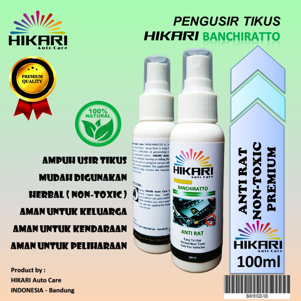 PROMO 100ml - Pengusir Tikus Kap Mobil Rumah Kantor / Anti rat / bukan racun tikus