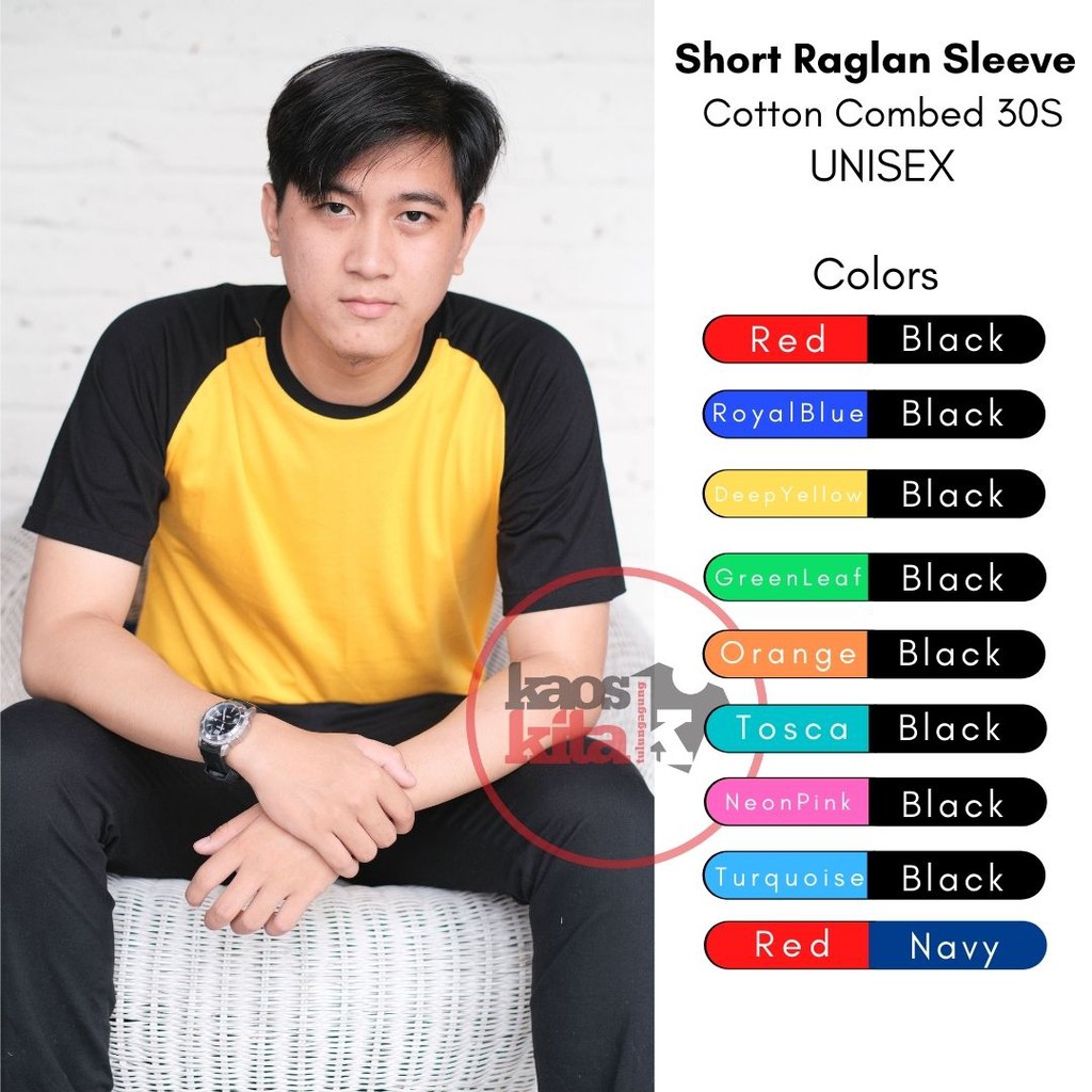 REGLAN PENDEK PREMIUM / COMBED 30S DAN COMBED 28S