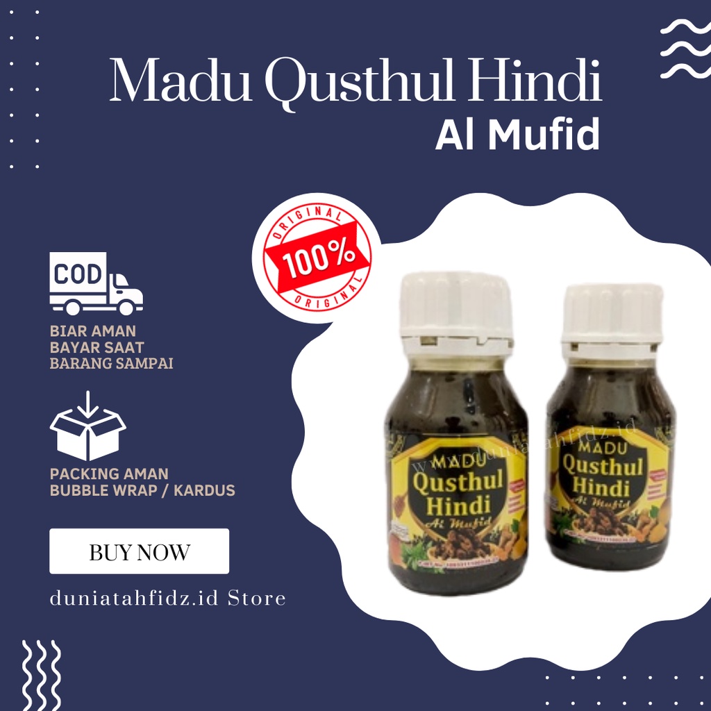 

Madu Qusthul Hindi Al Mufid Original - Madu Qusthul Hindi Temulawak Sambiloto Habbatussauda