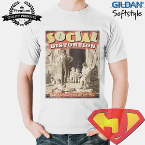 Kaos Band Rock Pria /  Original Gildan - Social Distortion
