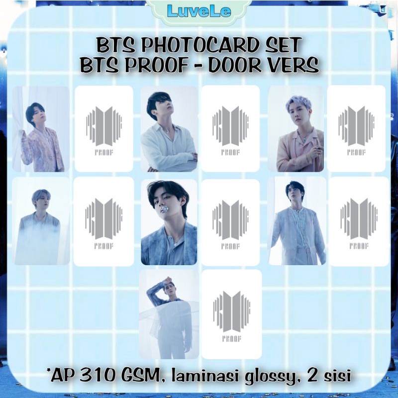 Photocard BTS Proof Unofficial 1 Set  (7 pcs)