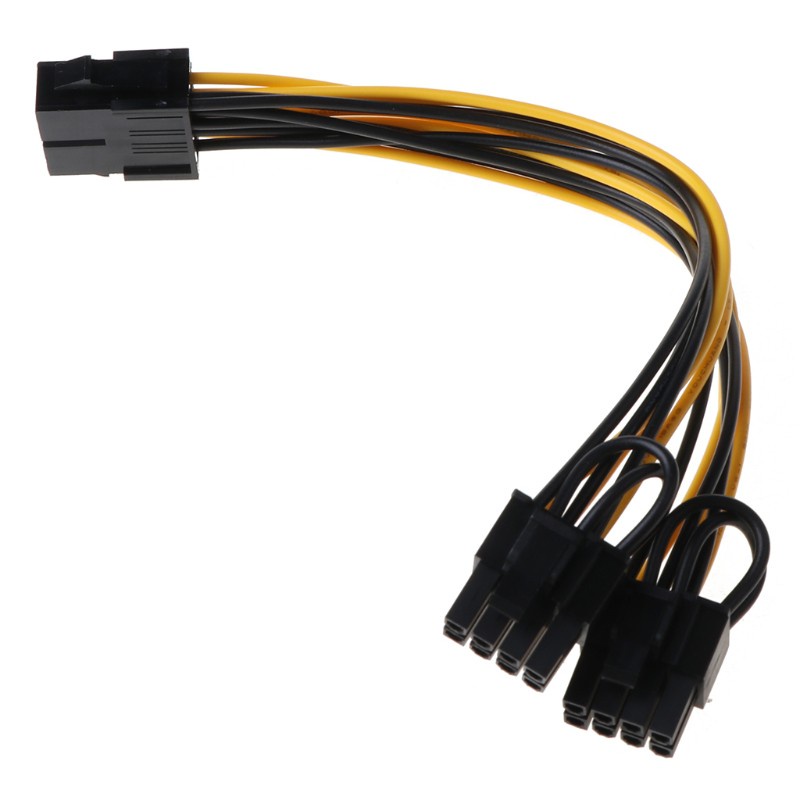 Cre Kabel Splitter Power Supply Cpu 8-pin Ke Pci-E 8-pin (6P + 2p) Panjang 25cm