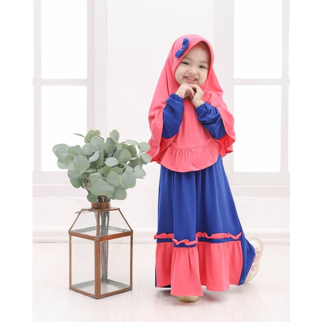 Gamis Anak perempuan gamis set anak Bayi Perempuan gamiset bayi perempuan gamis anak polos Umur 1-10 Tahun