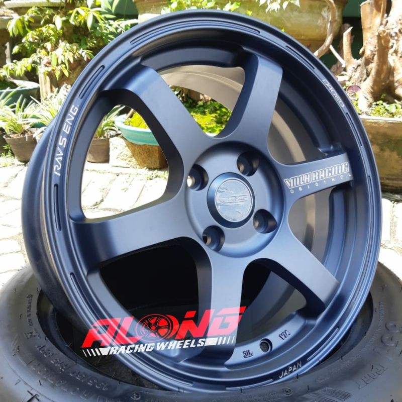 REPL. RAYS TE37-SAGA R15 MATTE BLUE SUPER COPY-LIKE ORIGINAL