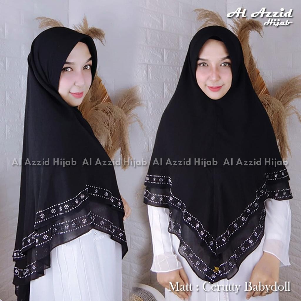 Hijab Instant 2 Layer Hijab Payet Mutiara 2 Layer Kerudung kekinian motif anjani