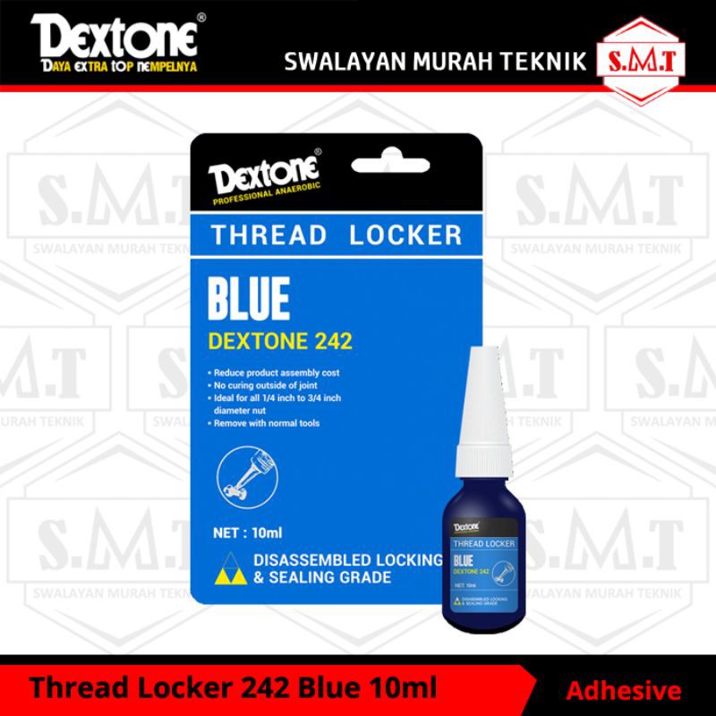 

Lem Thread Locker Dextone 242 biru Trimpot lem baut 10ML
