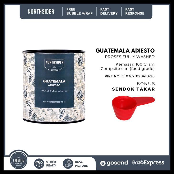 

Biji Kopi Arabika Guatemala Adiesto Washed - 100Gr Northsider Coffee - Biji Kopi
