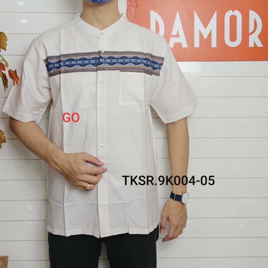 gos DAMOR By (CRESSIDA) KOKO REGULER Baju Muslim Koko Cowok Pakaian Pria Muslim Lengan Pendek